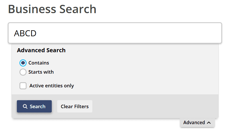 Enter search criteria