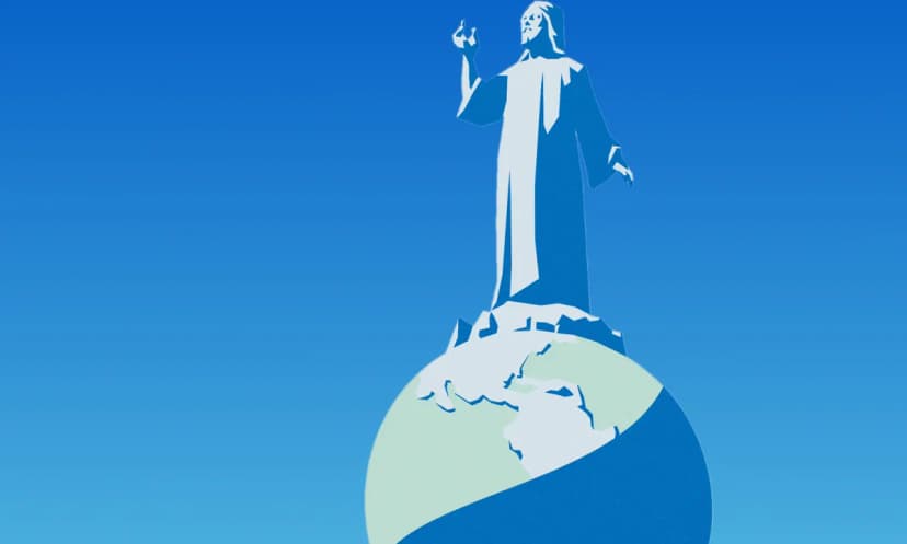 Monumento al Divino Salvador del Mundo illustration representing business in El Salvador