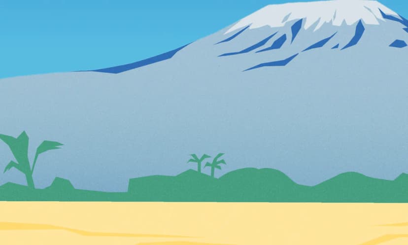 Mount Kilimanjaro illustration representing business in Tanzania