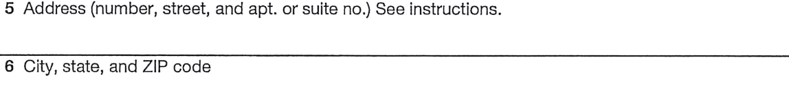 Step 5: W-9, Lines 5-6 – Address Information